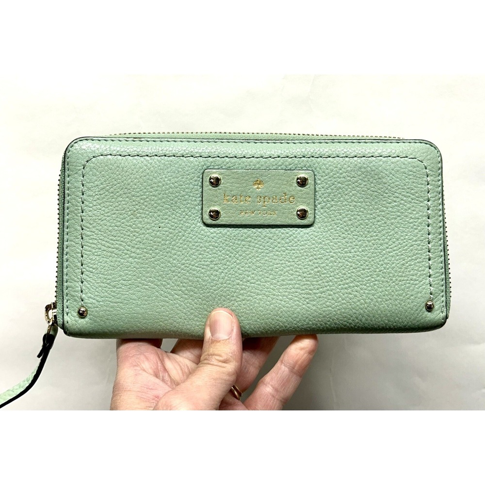 Kate Spade Women's Leather Aqua Green Wallet (A9)